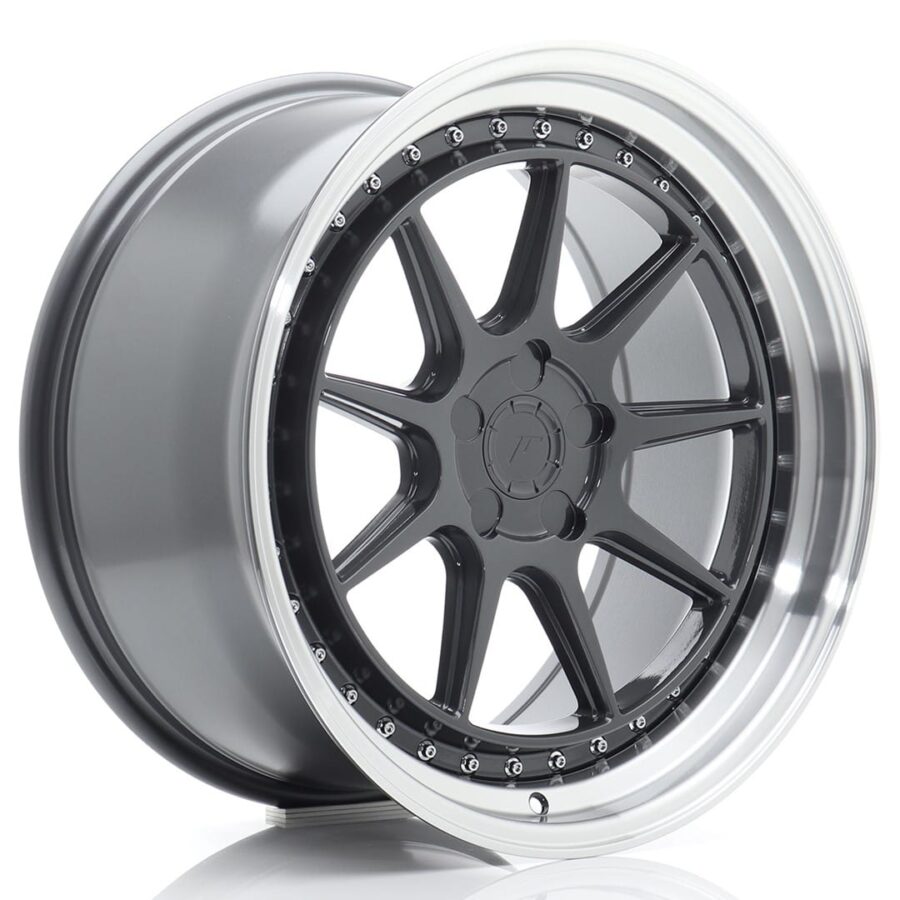 Felg Japan Racing JR47 19x9,5 ET15-35 5H BLANK Hyper Grey med Machined Lip