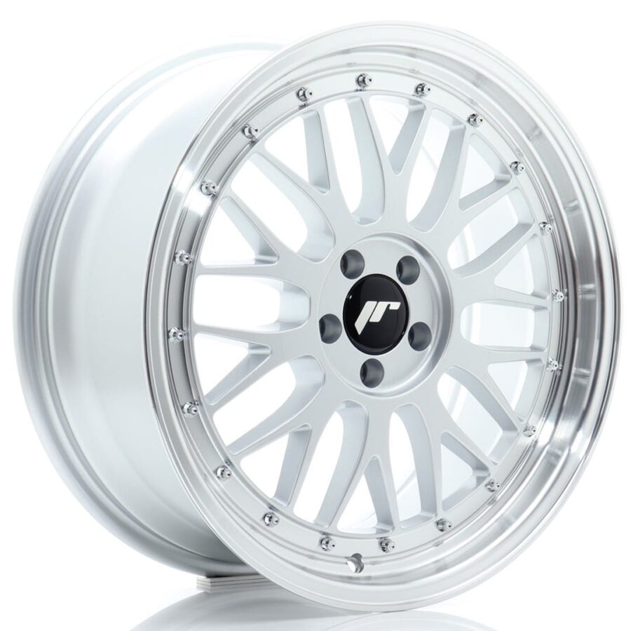 Felg Japan Racing JR23 18x8,5 ET45 5x112 Hyper Silver med Machined Lip