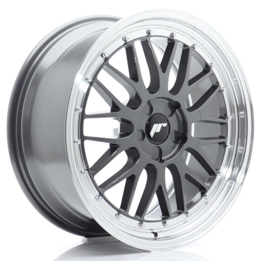 Felg Japan Racing JR23 19x8 ET20-40 5H BLANK Hyper Grey med Machined Lip
