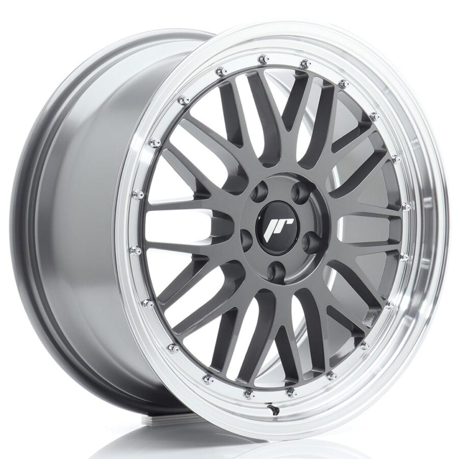 Felg Japan Racing JR23 19x8,5 ET45 5x112 Hyper Grey med Machined Lip