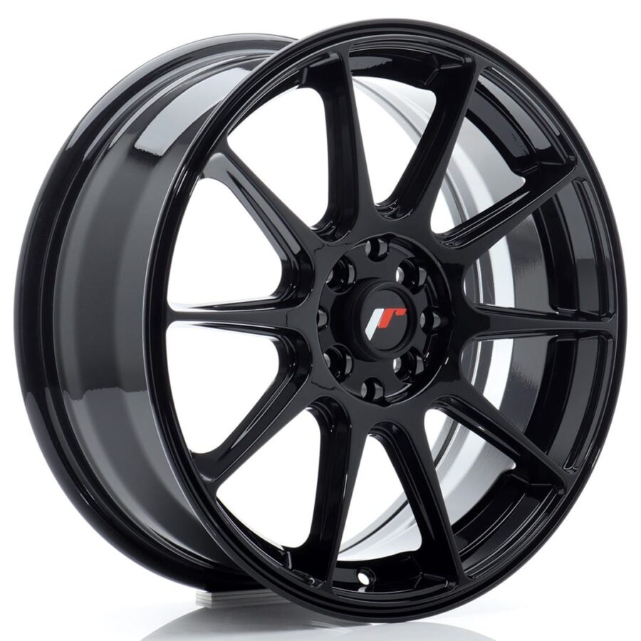 Felg Japan Racing JR11 17x7 ET35 4x100/114,3 Glans Svart