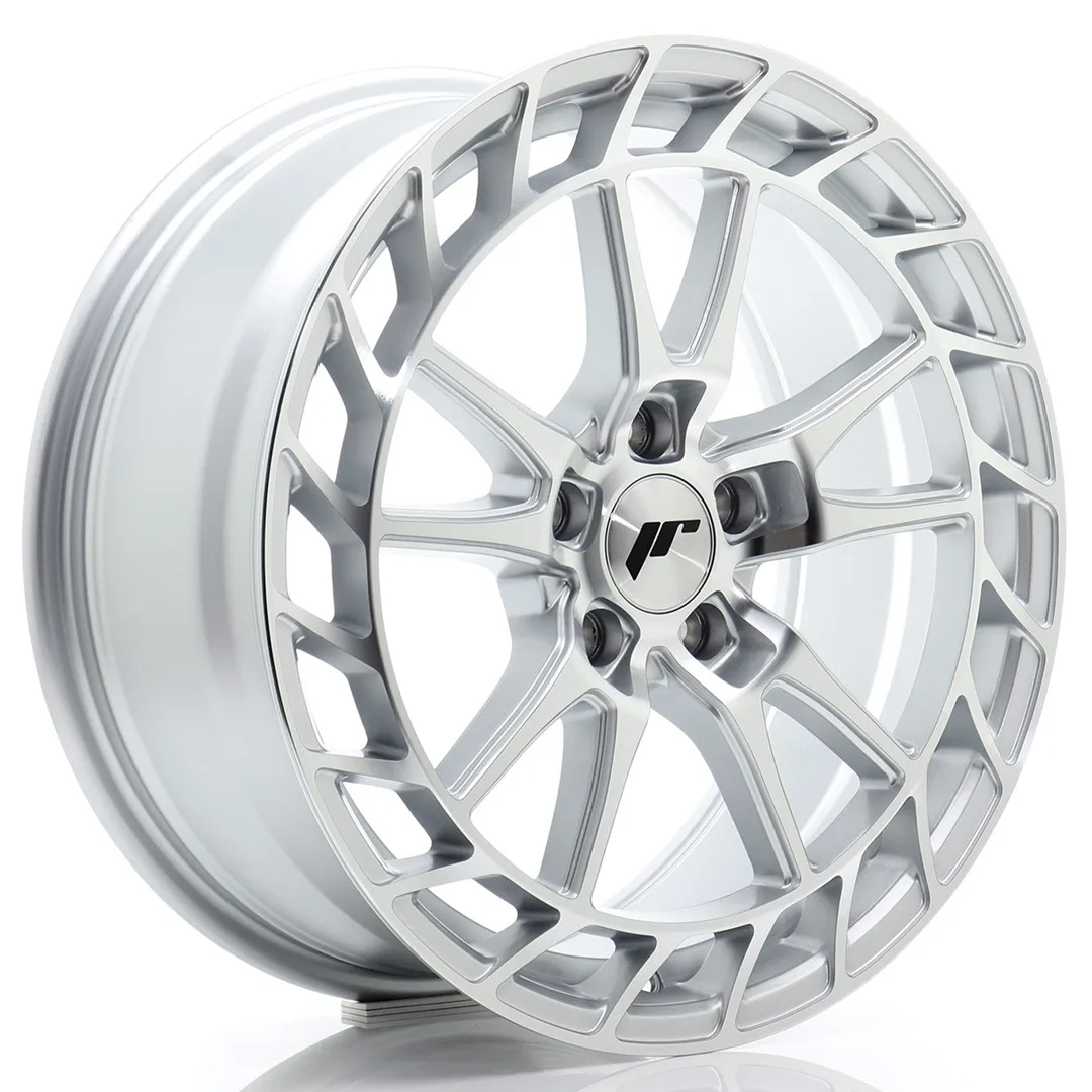 Felg Japan Racing JR45 18x8 ET45 5x112 sølv med bearbeidet front