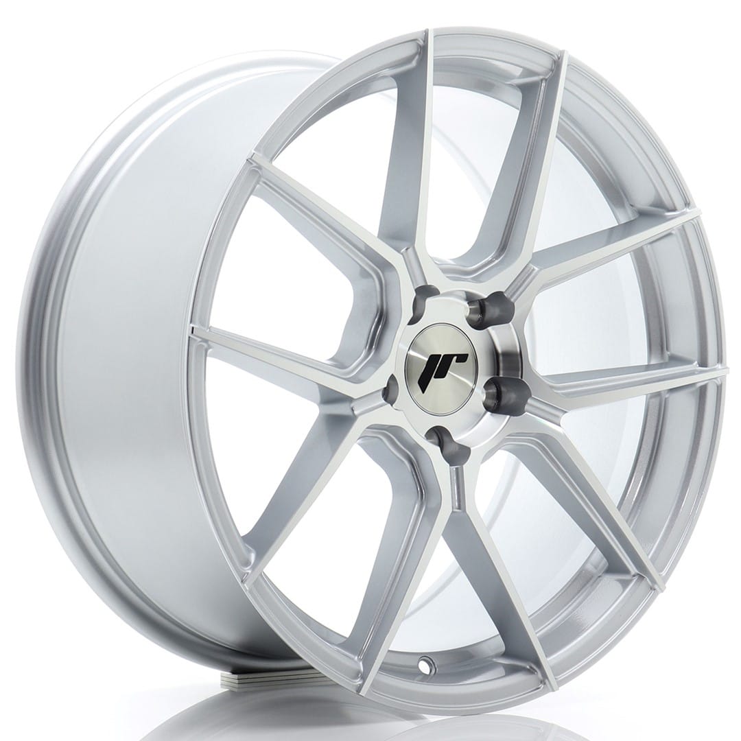 Felg Japan Racing JR30 18x8,5 ET45 5x112 sølvbearbeidet front