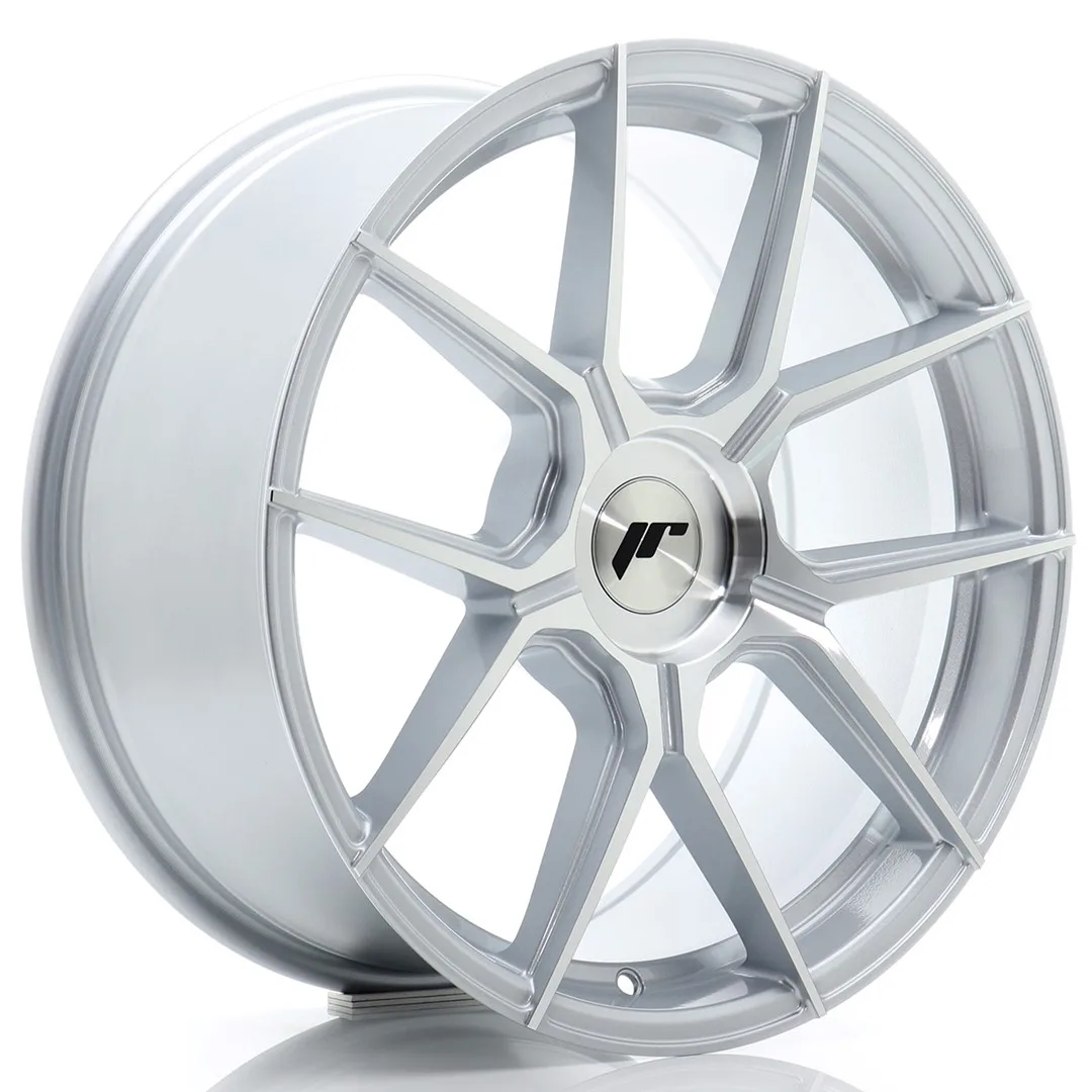 Felg Japan Racing JR30 18x8,5 ET20-45 BLANK Sølv maskinert front
