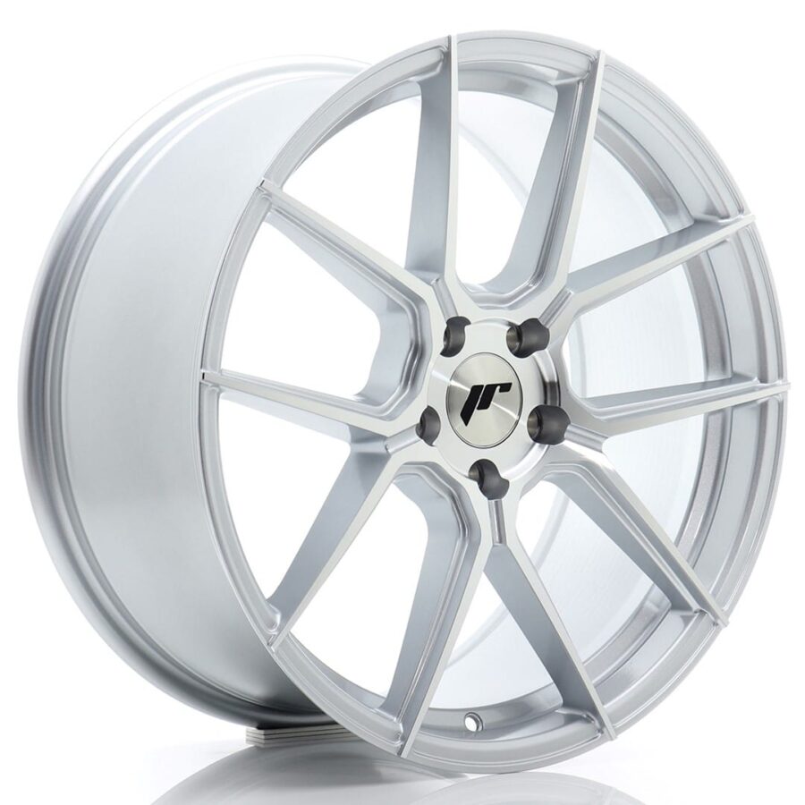 Felg Japan Racing JR30 19x8,5 ET45 5x112 sølvbearbeidet front