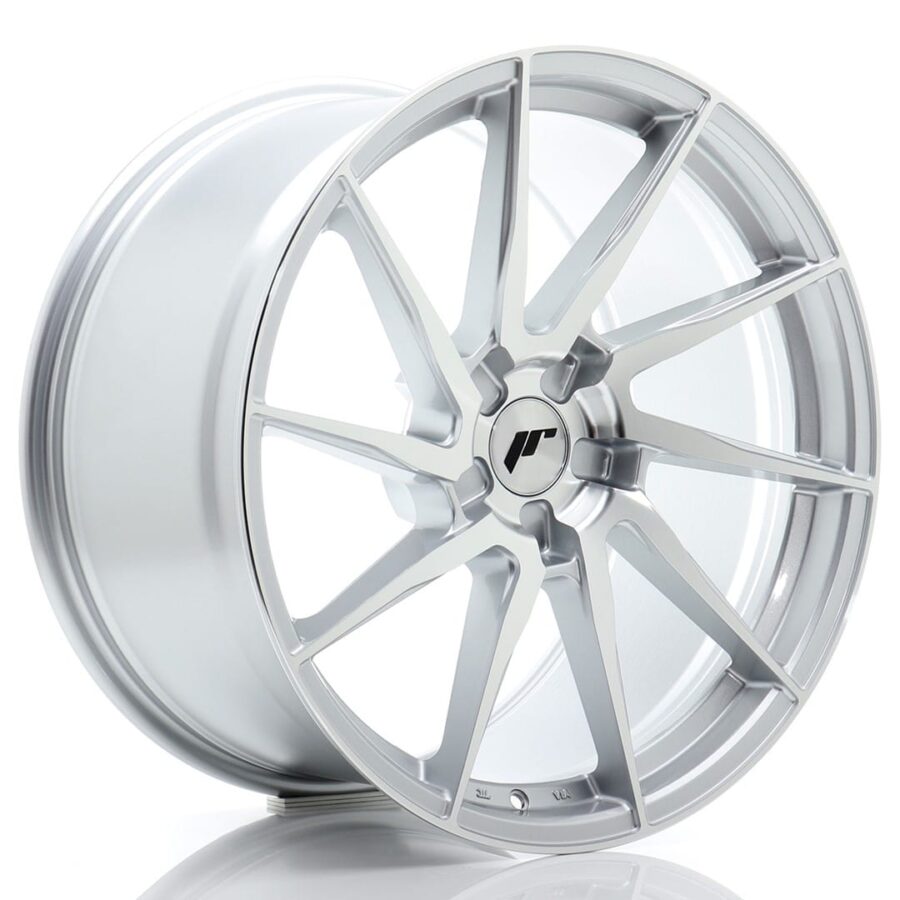 Felg Japan Racing JR36 20x10,5 ET15-50 5H BLANK Sølvbearbeidet front