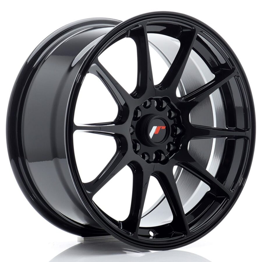 Felg Japan Racing JR11 17x8 ET35 4x100/114,3 Glans Svart
