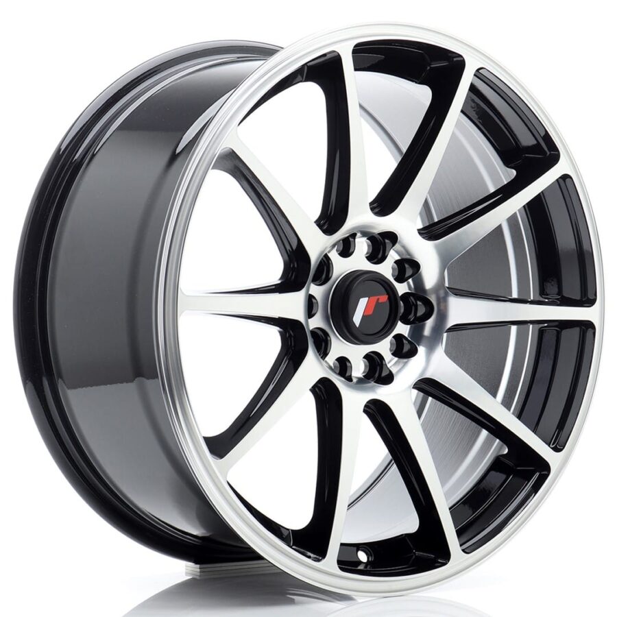 Felg Japan Racing JR11 18x8,5 ET40 5x112/114 svart maskinbearbeidet