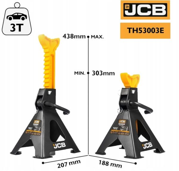 Garasjebukker 2 Stykk 3T JCB – bilde 2 av 3