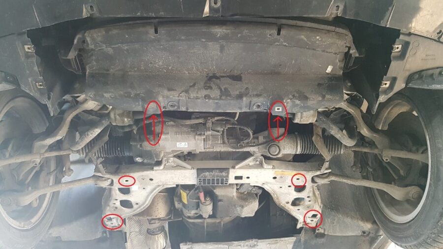 Motordeksel i Stål BMW Seria 1 E81,E87 2004-2011 – bilde 4 av 6