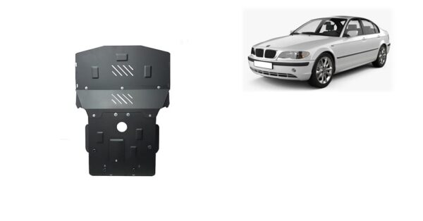 Motordeksel i Stål BMW Seria 3 E46 - bensin 1998-2005 – bilde 1 av 7