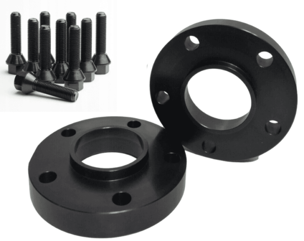 Spacere med senterring - 5x112 CB 57,1 - Black