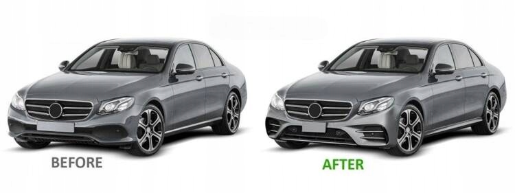 Frontfanger Mercedes W213 16-19 Sport PDC – bilde 4 av 4