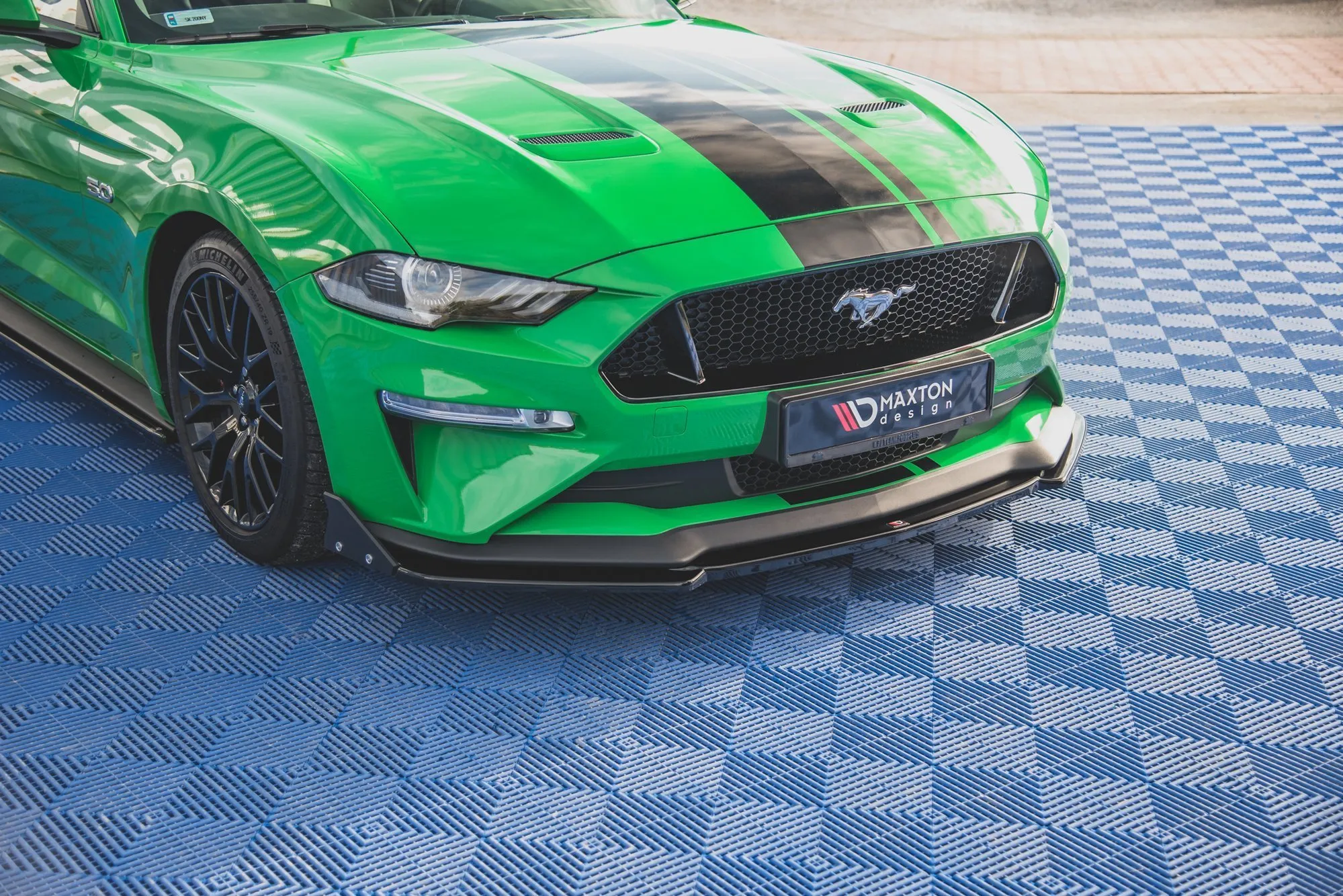 Frontleppe V.2 Med Flaps Ford Mustang GT Mk6 Facelift - Bilde 4