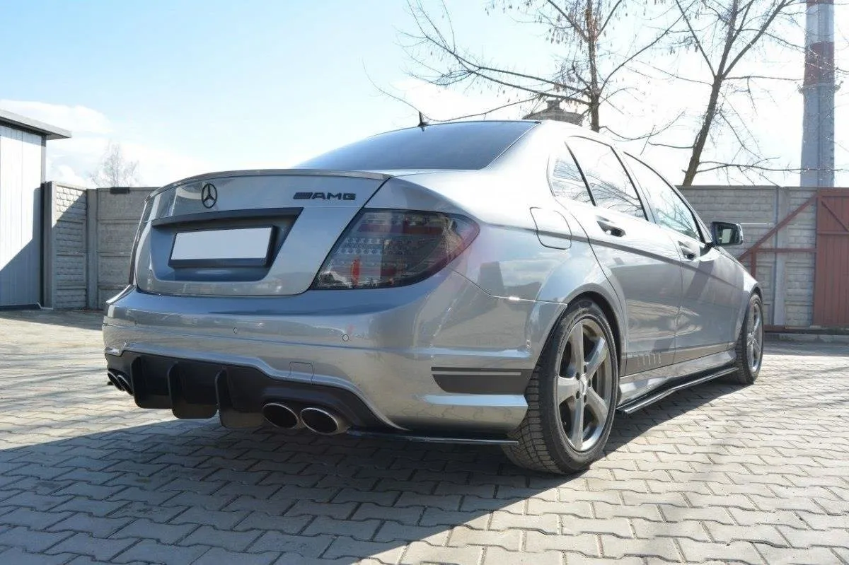 Diffuser Mercedes C-Class W204 AMG-Line Facelift V.2 - Bilde 2
