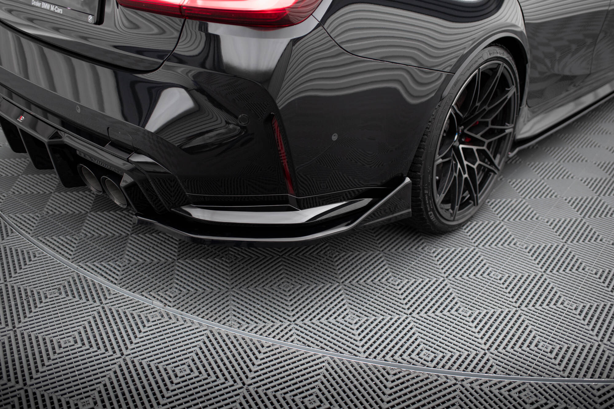 Bakre Flaps V.6 CSL Look (Med splitter V.1) BMW M3 Sedan / Touring G80 / G81