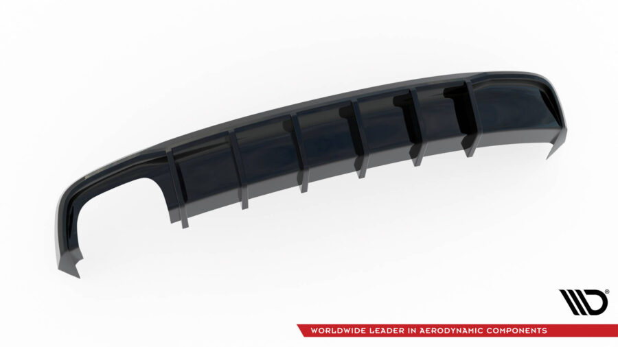 Diffuser Audi A5 S-Line Coupe / Sportback 8T Facelift (Versjon med dobbelt eksosanlegg på den ene siden) – bilde 4 av 5