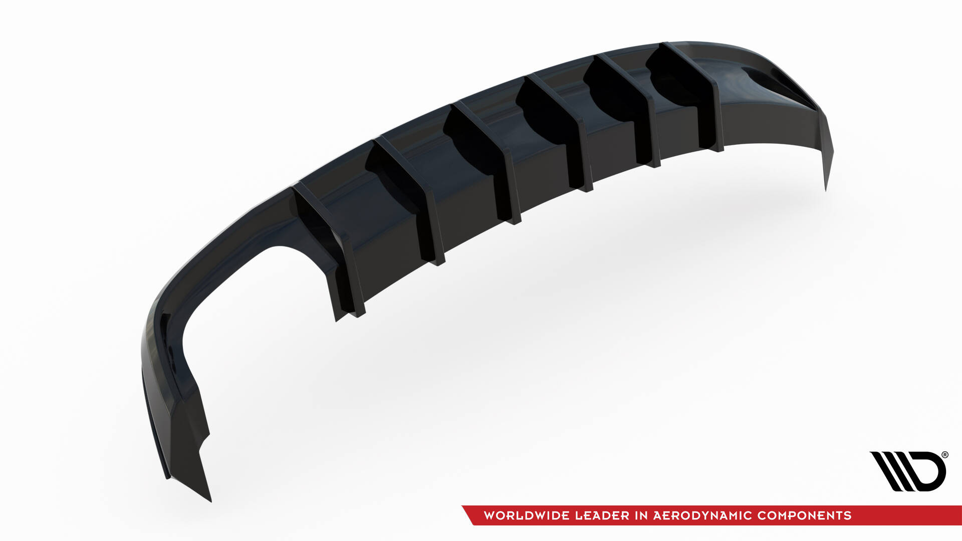 Diffuser Audi A5 S-Line Coupe / Sportback 8T Facelift (Versjon med dobbelt eksosanlegg på den ene siden) - Bilde 5