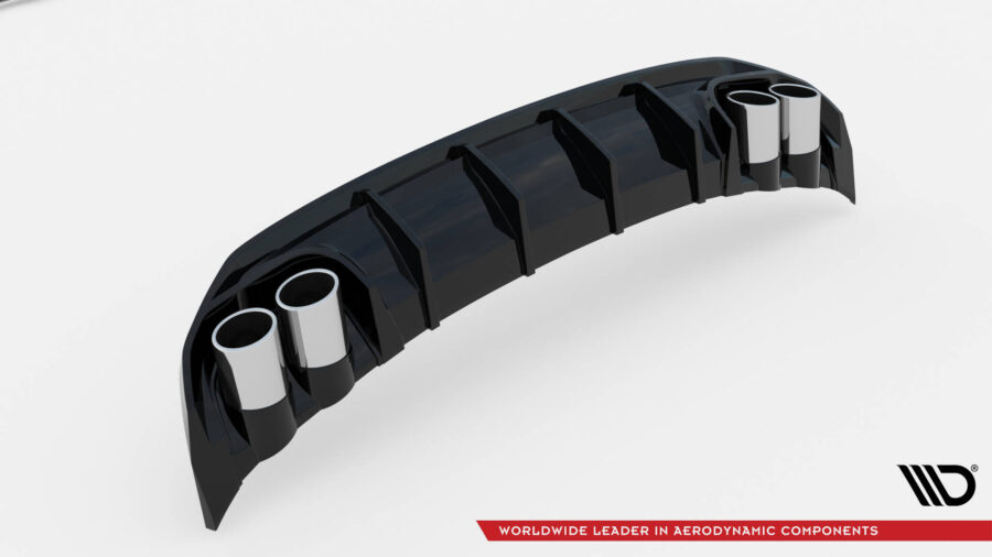 Baksplitter Med Eksosgrill Wydechu Audi A3 S-Line Sedan 8Y – bilde 4 av 6