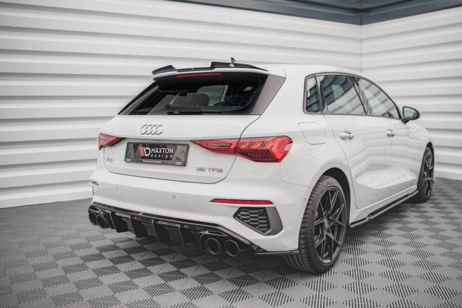 Baksplitter Med Eksosgrill Wydechu Audi A3 S-Line Sportback 8Y – bilde 4 av 9