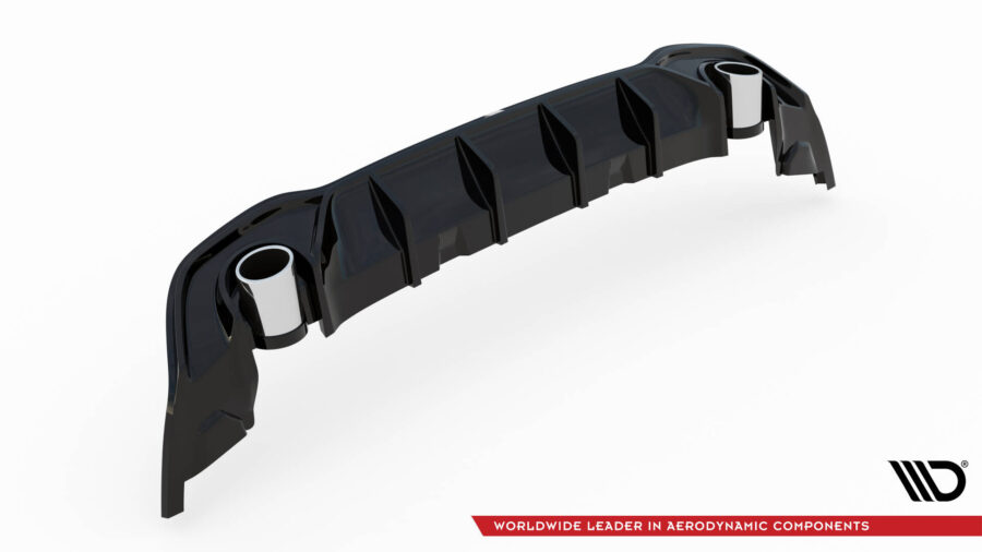 Baksplitter Med Eksosgrill Volkswagen Golf GTE / R-Line Mk8 / Mk8 Facelift – bilde 6 av 8