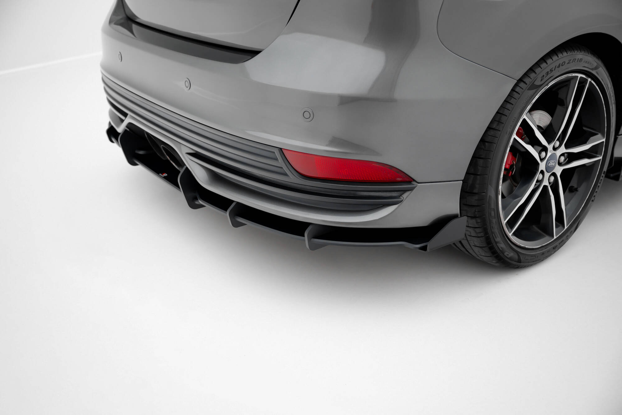 Diffuser Street Pro Med Flaps Ford Focus ST Mk3 Facelift - Bilde 3