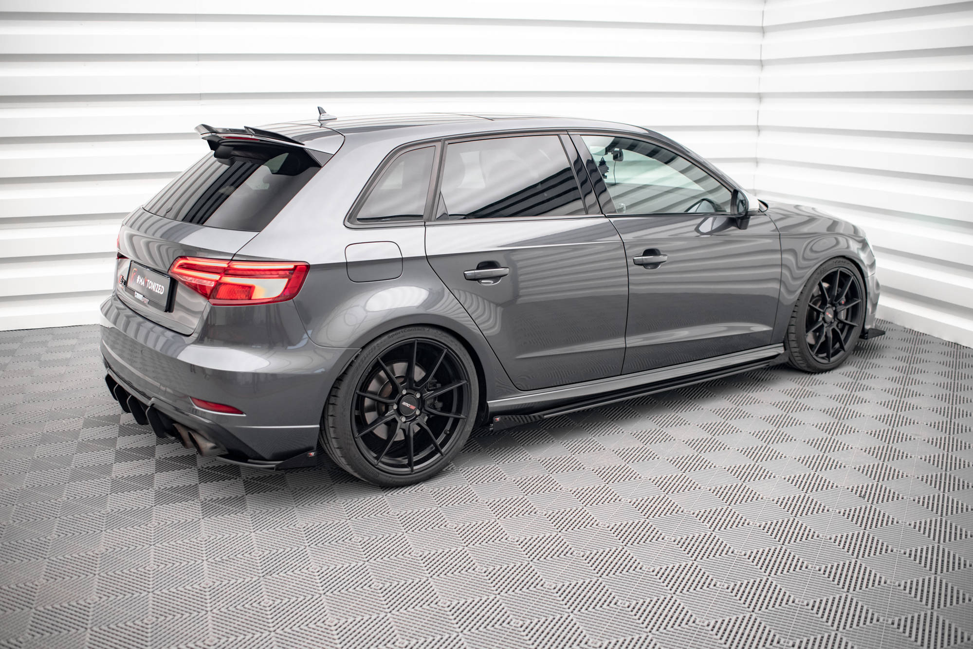 Sideskjørt Street Pro Med Flaps Audi S3 / A3 S-Line Sportback 8V Facelift - Bilde 3