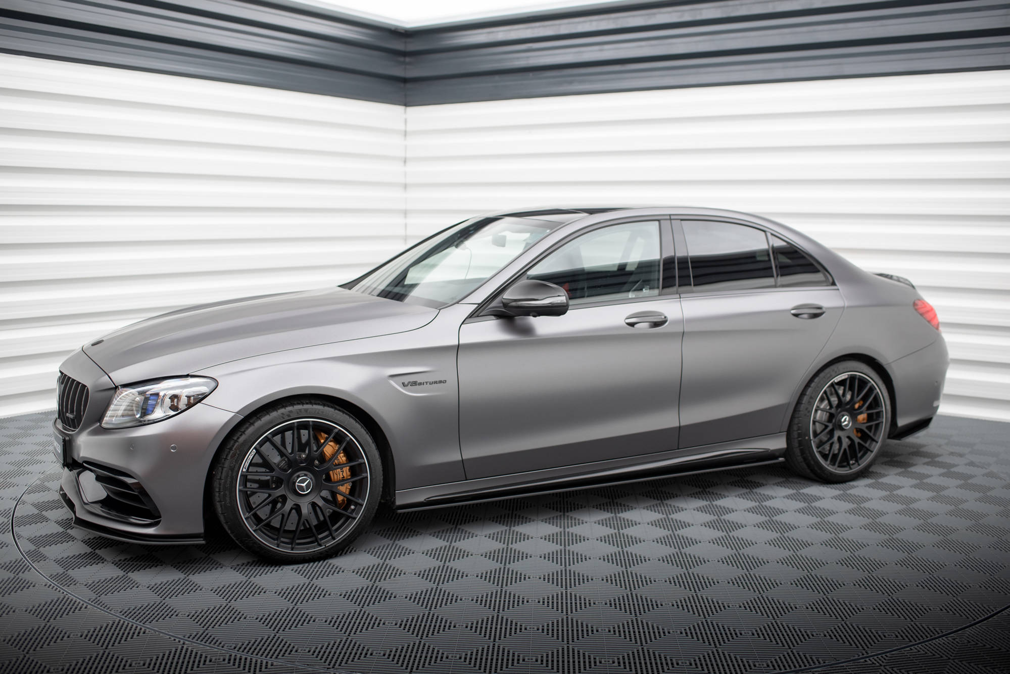 Sideskjørt Street Pro Mercedes-AMG C63 Sedan / Estate W205 Facelift - Bilde 3