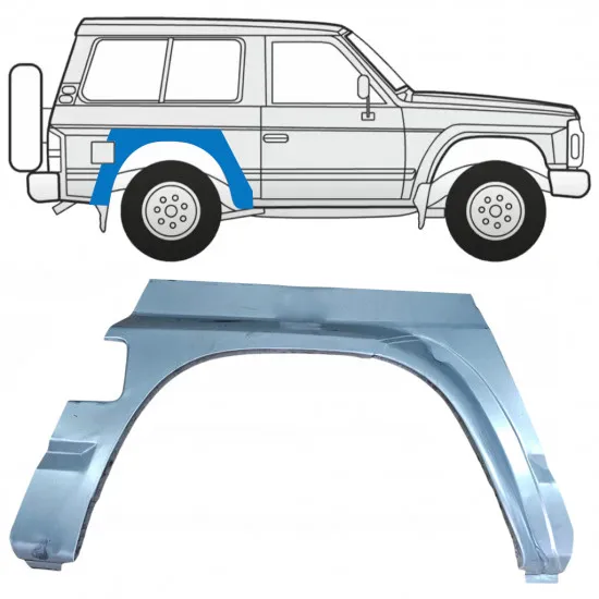 Skjerm Panel Bak - Nissan Patrol Y60 86-98 2D Høyre Side - Bilde 2