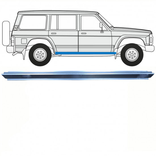 Kanal høyre/venstre - Nissan Patrol Y60 5D 86-96180 cm - Bilde 2