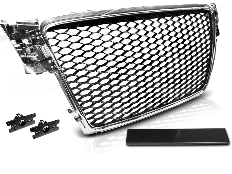 Grill Audi A4 B8 08-11 Chrome RS-Style