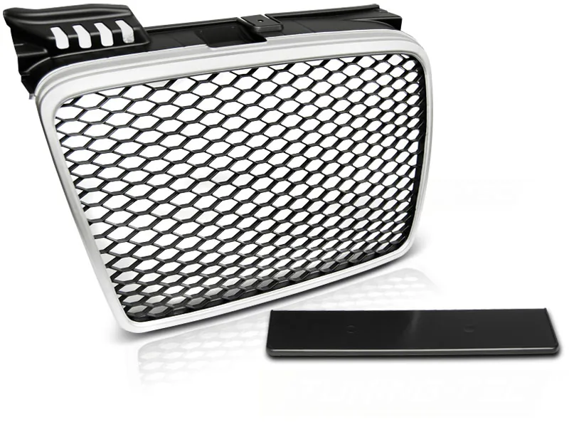 Grill Audi A4 (B7) 04-08 Matt Silver RS-Type