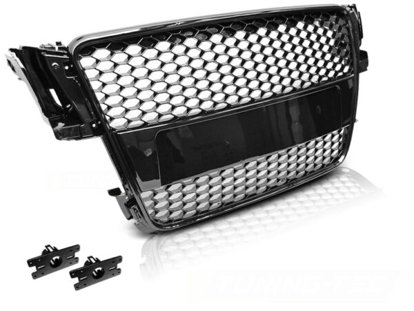 Grill Audi A5 07-06.11 Sport Blank Svart