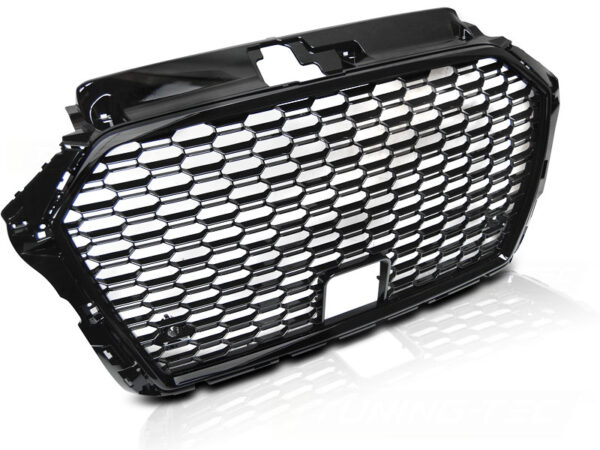 Grill Audi A3 (8V) 17-20 Sport ACC-Åpning Krom/Svart