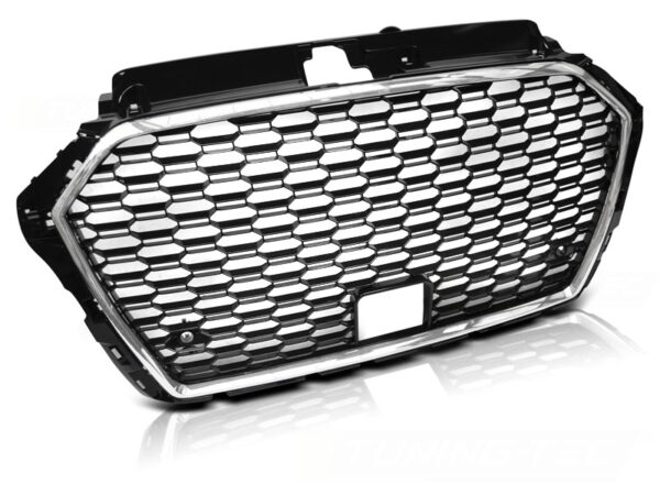 Grill Audi A3 (8V) 17-20 Sport ACC-Åpning Krom/Svart