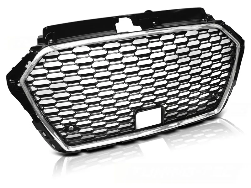 Grill Audi A3 (8V) 17- Chrome Black RS3 Style