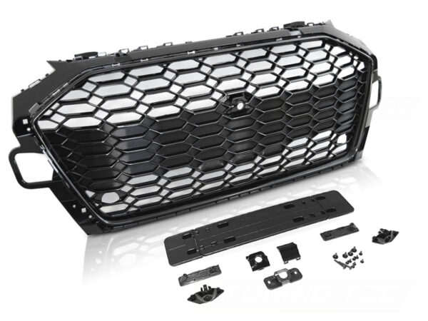 Grill Audi A4 B9 20-24 Sport PDC Blank Svart