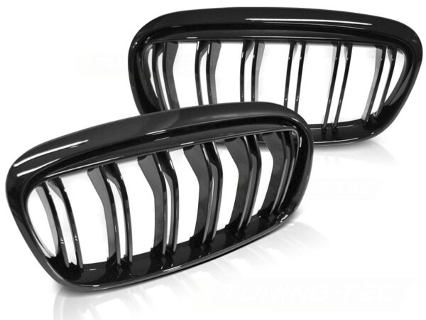Grill BMW F45/F46 14-18 Double Bar Blank Svart