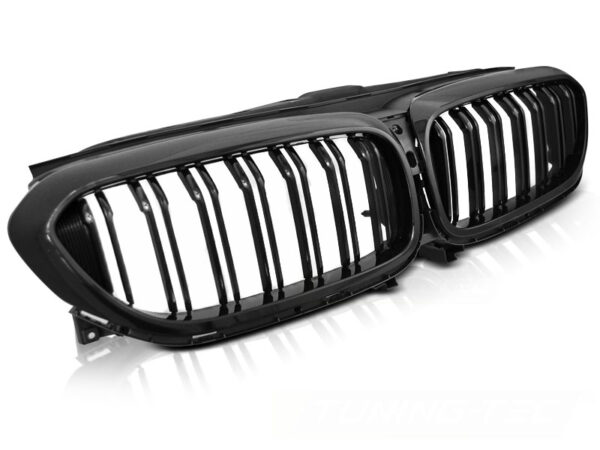 Grill BMW G30/G31 17-20 Sport Style Med Luftkanal Blank Svart