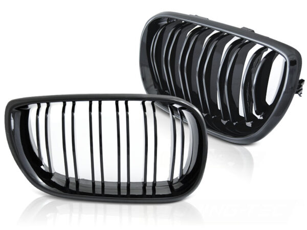 Grill BMWE46 01-05 S/T Sport Style Double Bar Blank Svart