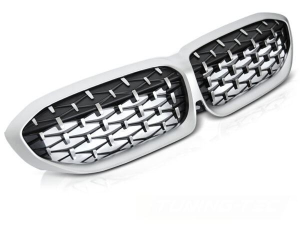Grill BMW G20/G21 19-22 Diamond Style Sølv