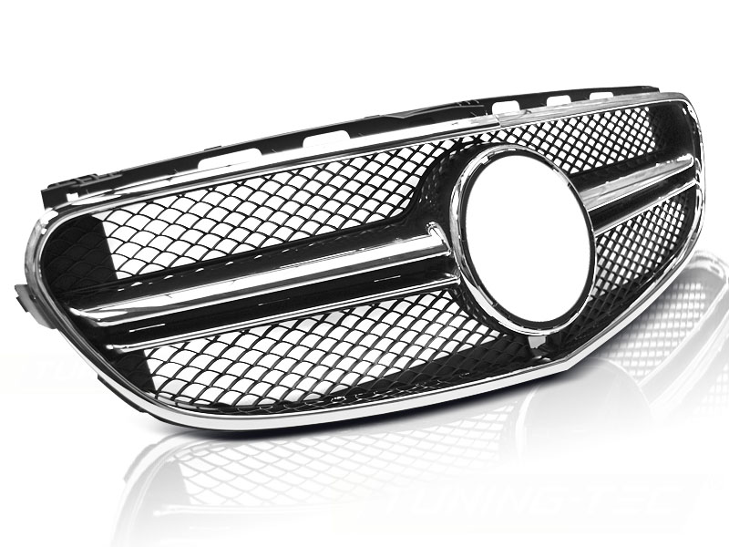 Grill Mercedes W212 13-16 E63 AMG Style Black Chrome