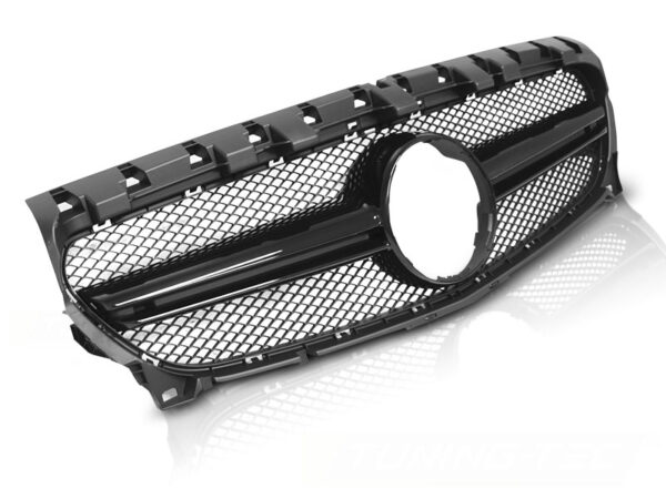 Grill Mercedes CLA W117 13-19 Sport Style Blank Svart
