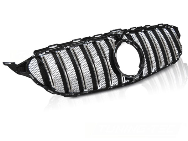 Grill Mercedes W205 18- GT-R Look Krom/Svart