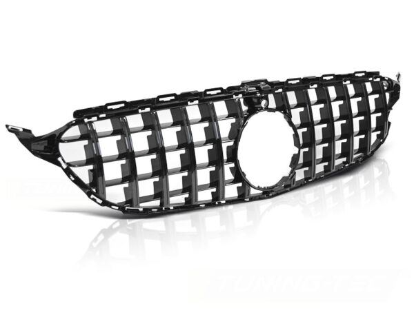 Grill Mercedes W205 14-18 GT-R Look Blank Svart