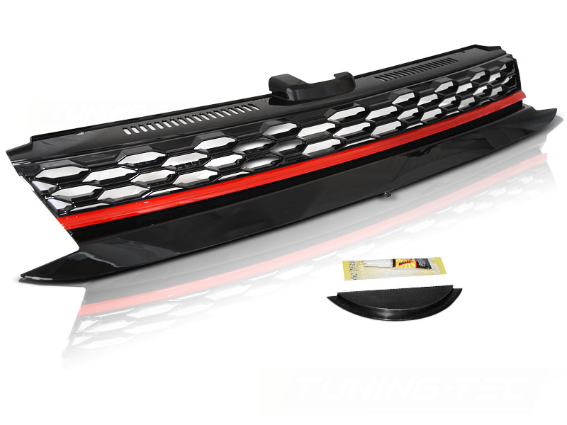 Grill VW Golf 7 17- Sport Black Red