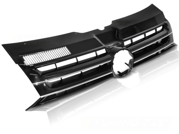 Grill VW T5 10-15 Caravelle Multivan Blank Svart/Krom