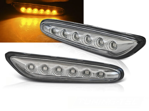 Blinklys Bmw E46 / E60 / E87 / E90 Chrome Led – bilde 1 av 2