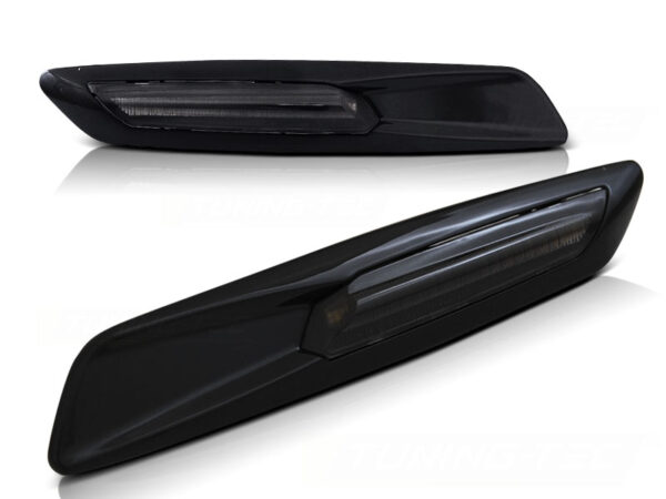 Blinklys Bmw E60 / E90 / E92 / E82 Smoke Glossy Black Led F10 Style – bilde 2 av 2