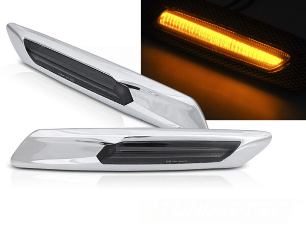 Blinklys Bmw F10 / F11 10-13 Silver Smoke Seq Led – bilde 1 av 2